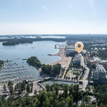 1-bedroom Beachfront With Balcony, Sauna And Parking In Aurinkolahti *